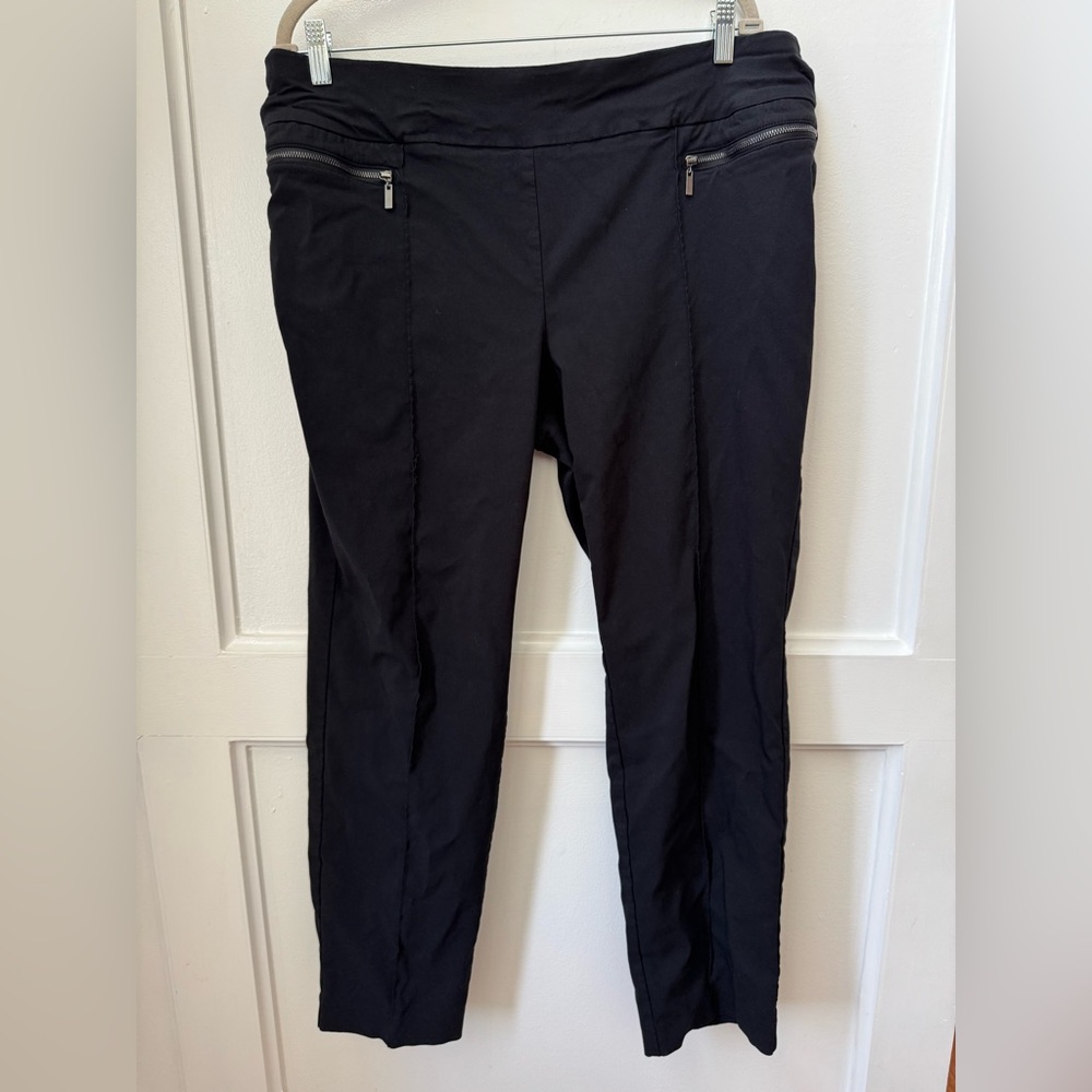 Style & Co. Black Stretch Pants With Zipper Pockets